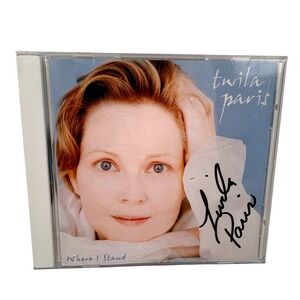 Twila Paris Signed Where I Stand CD Autographed 1996 Signed Christian